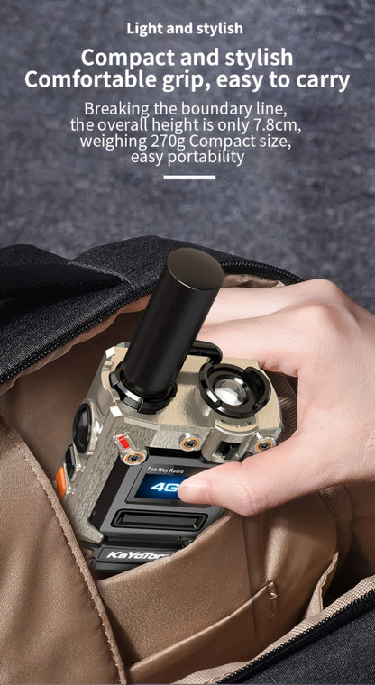 Kayotom K300S 4G Global Walkie Talkie Unlimited Range, No Monthly Fee Two Way Radio, UHF 400-480MHz Long Battery Life