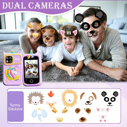 Kids Educational Smartphone Toy with 1080P HD Camera, 20 Mini-Games, Music, Stories & Habit Training