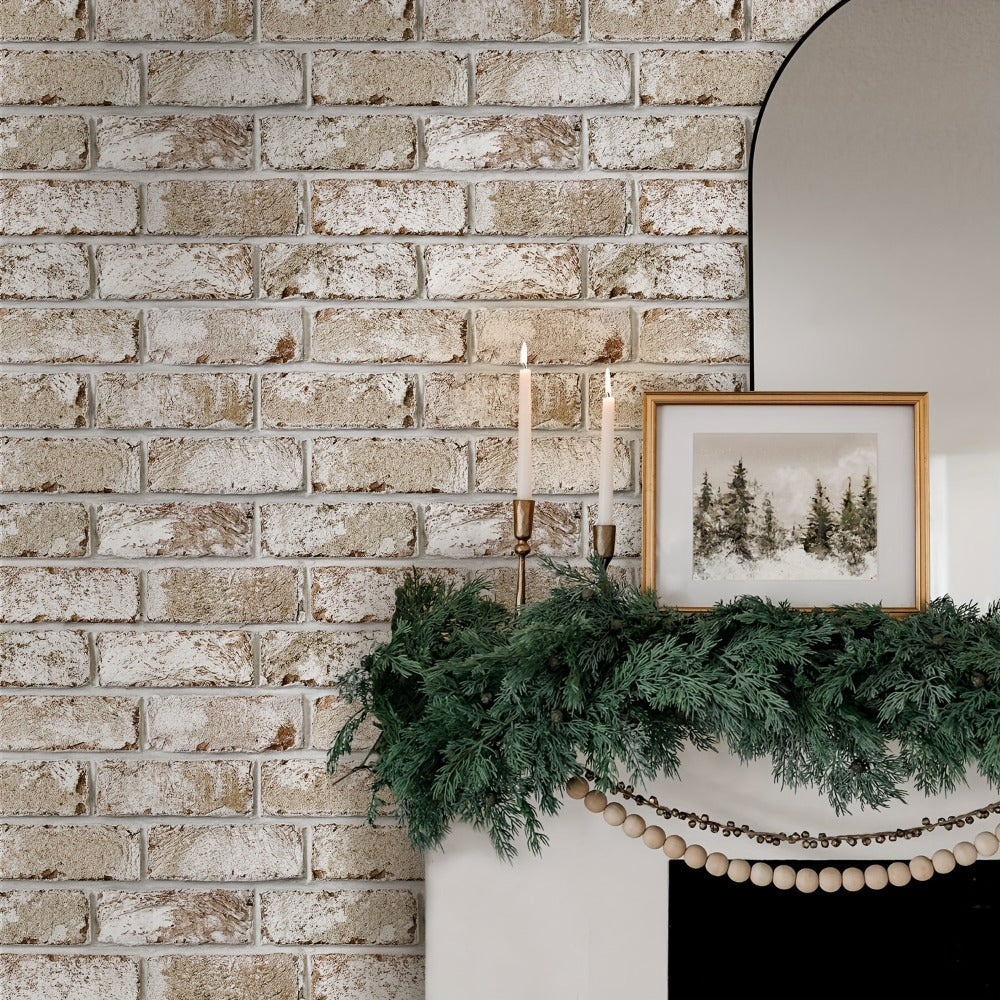 Peel and Stick Brick Wall Panels 3D Faux Brick Tiles 20 Sheets - Self-Adhesive PVC Realistic Texture