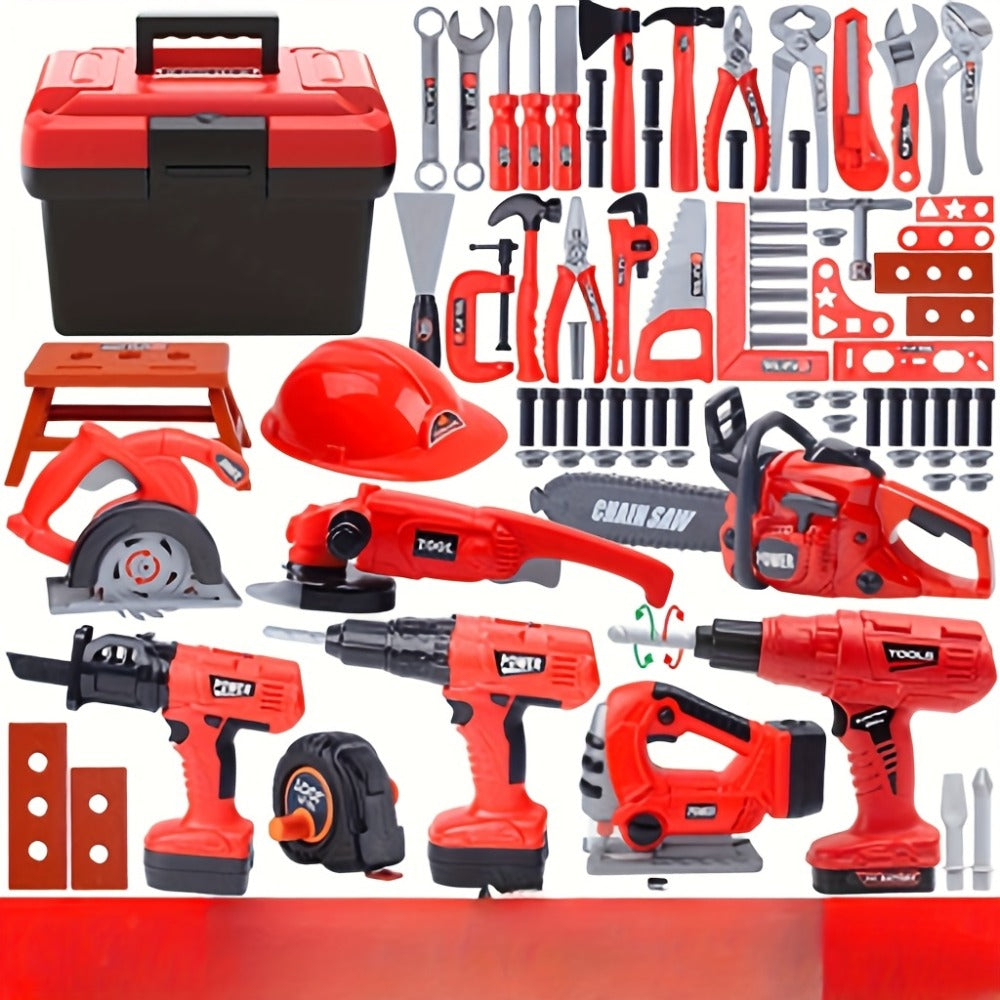Kids Tool Set 38 Piece Pretend Play Construction Toy with the Listed Color, Size or Set Options for Everyday Use