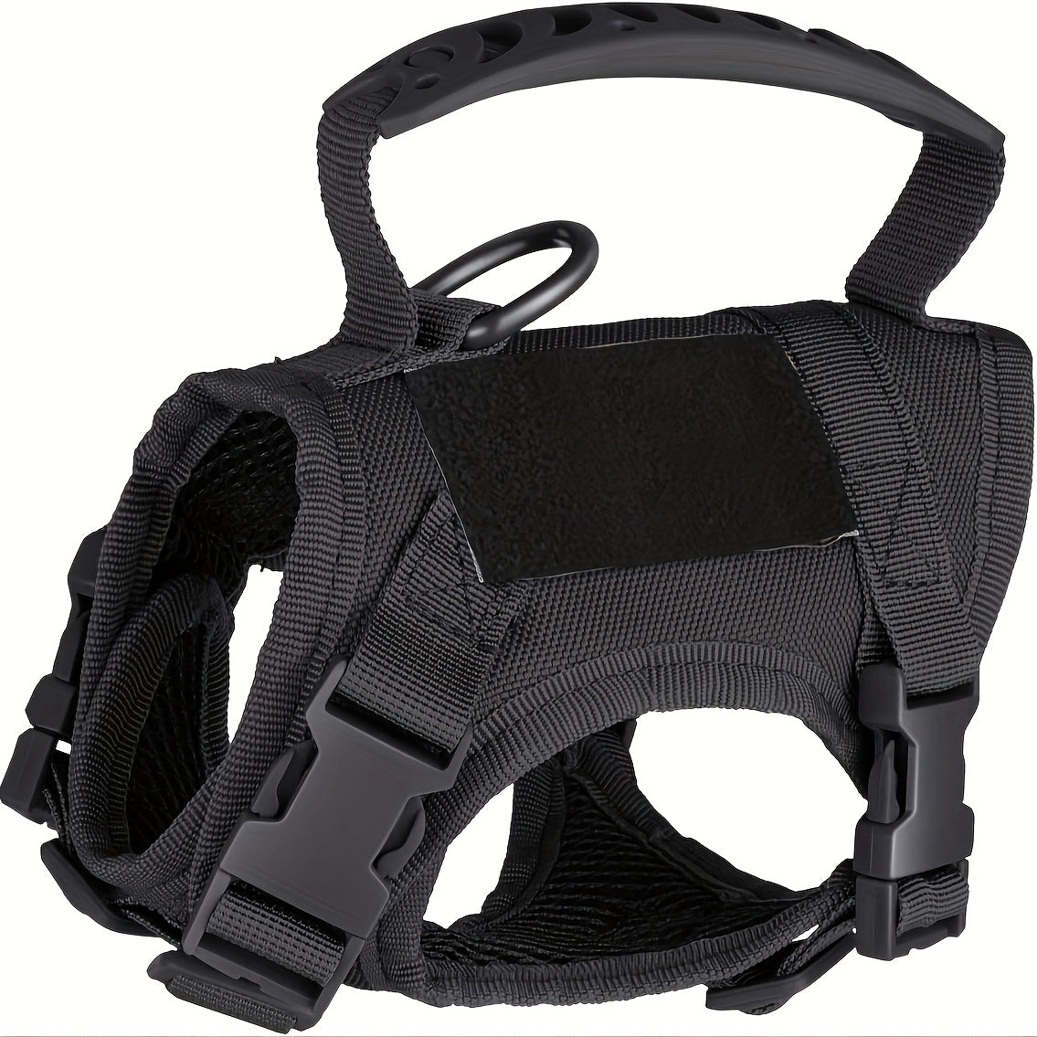 Cat Tactical Vest Harness Adjustable 600D Chest Strap for Cats & Puppies – Escape-Proof Training Vest Harness in Black Khaki Red Rose Red