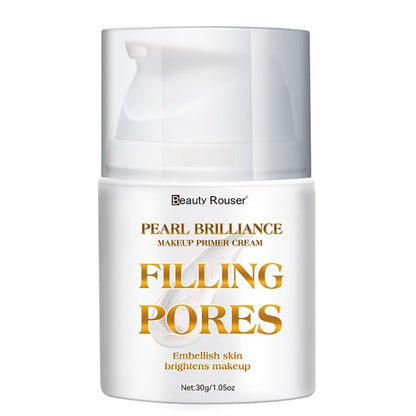 Pore Filling Makeup Primer Cream 30g, Oil Control Vitamin E Non-Greasy Formula for Flawless Smooth Skin Finish All Skin Types