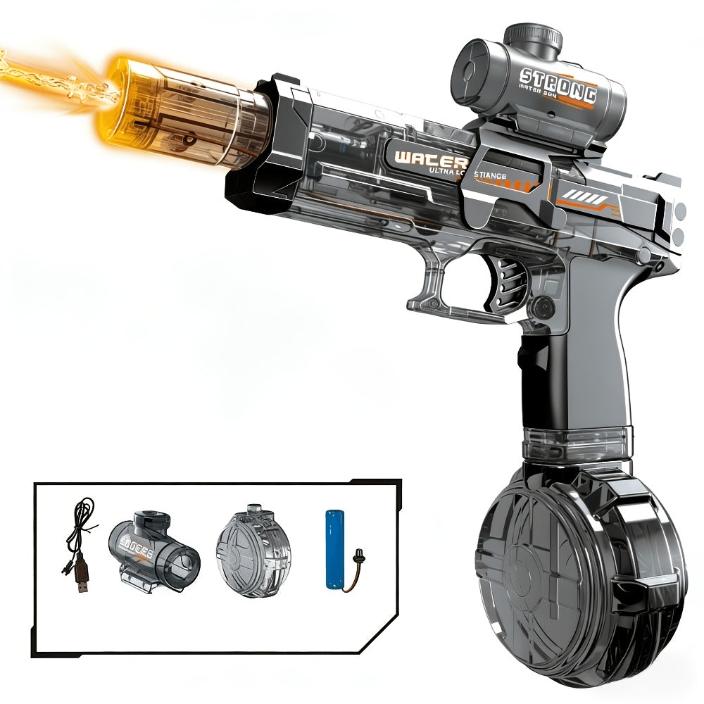 Kids Electric Water Gun with Large, Squirt Blaster for Boys & Girls, Outdoor Summer Toy for Swimming Pool Beach Lawn Backyard