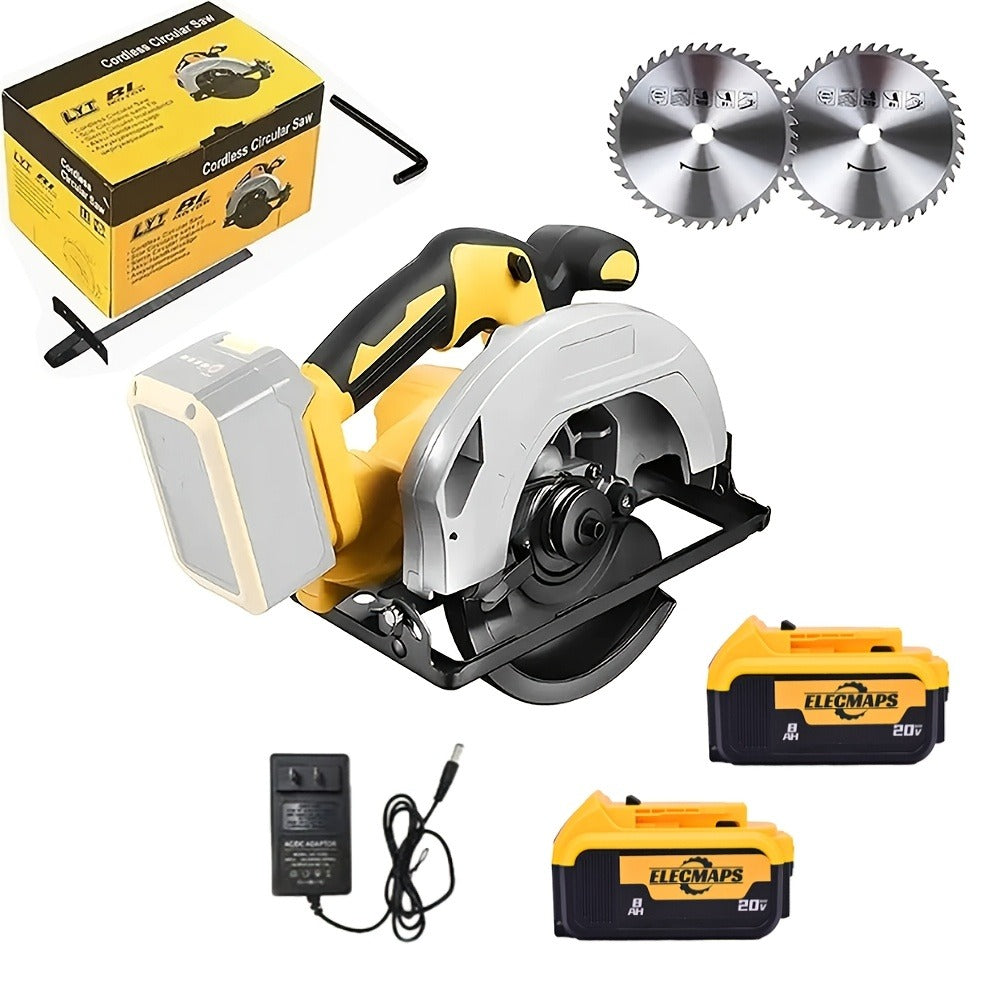 Cordless Circular Saw Compatible with DeWalt 20V MAX Battery, 7-Inch Brushless Electric Saw, 0-50° Bevel