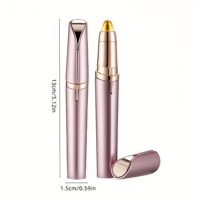 Electric Eyebrow Trimmer for Women 2 Pack, USB Rechargeable Painless Precision Eyebrow Razor Pen, Portable Hair Remover for Face Lip Leg