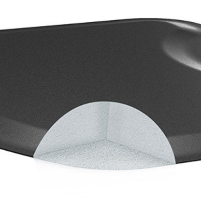Anti-Fatigue Salon Mat for Hair Stylist with Round Cutout – Thick Non-Slip Standing Mat for Barber Chair, Hairdresser, Barbershop