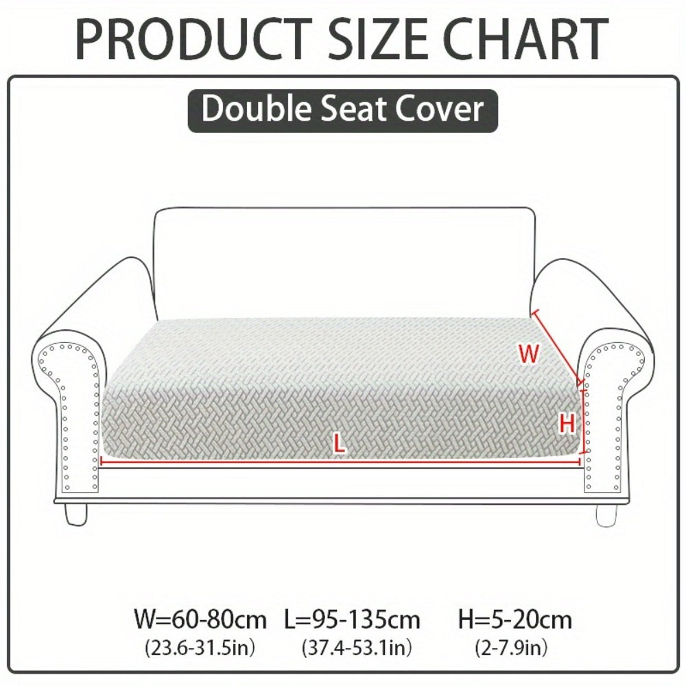 Sofa Cover Sectional Panel Options for Single to 4 Seats, Chaise, Armrest Pair or Backrest in Five Colors