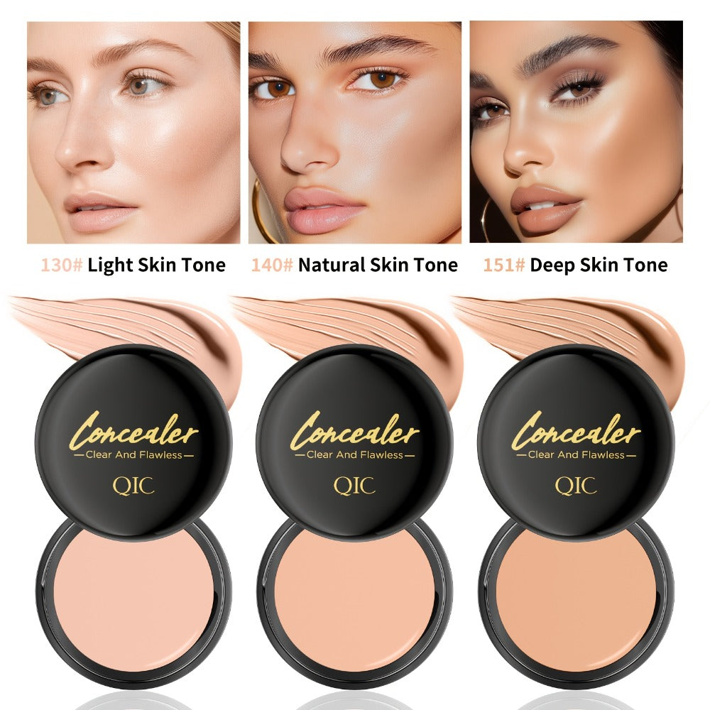 Concealer Cream Set 2pcs Full Coverage – Waterproof Matte Finish, Plant-Based Squalane, Buildable Coverage for Dark Spots