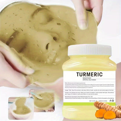 DIY Peel-Off Face Mask Powder Collagen & Turmeric, with Hyaluronic Acid & Beta-Glucan for Bath Time, Home Spa and Personal Care