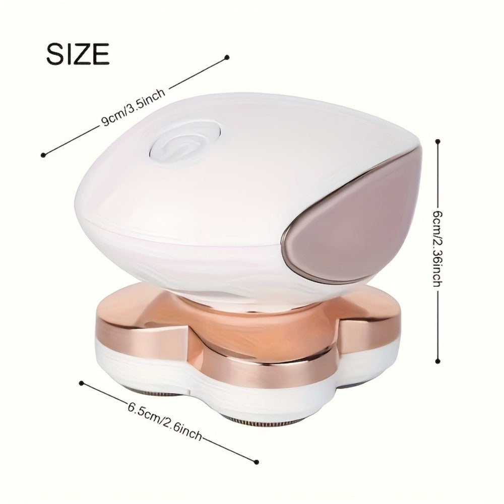 Electric Shaver 4-in-1 Women’s Rotary Grooming Kit with USB Charging and Wet/Dry Use for Listed Areas