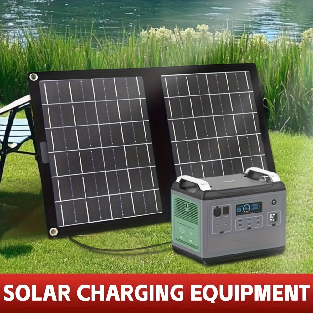 Solar Panel Charger, Foldable Portable Camping RV Power Station Laptop for Garden, Patio and Yard Use