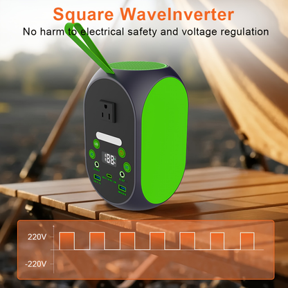 Portable Power Station 99.84Wh 120W LiFePO4 Unit with AC, DC, USB-C, USB-A and Four Light Modes