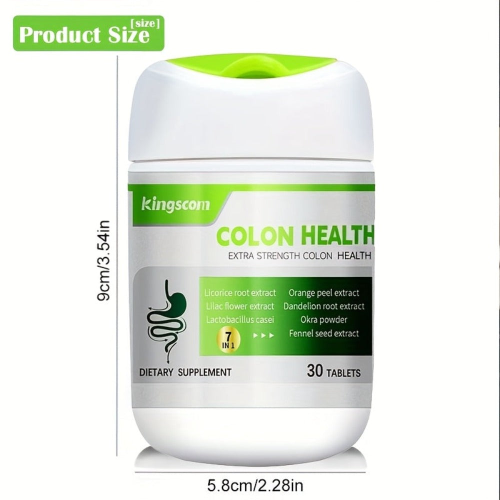 Gut Health Supplement Tablets with Licorice Root & Dandelion Root, High Fiber Herbal Formula for Digestive Wellness