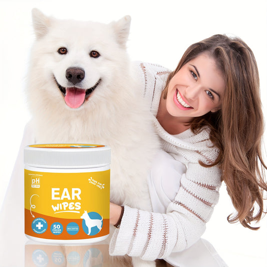 Pet Cleaning Wipes for Dogs & Cats – Ear Wipes Eye Wipes Dental Wipes Teeth Cleaning Kit, Soothing Deodorizing Itch Relief Coconut Scent