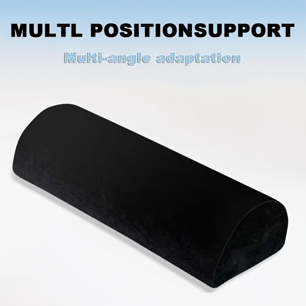 Memory Foam Lumbar Support Pillow Slow Rebound Half-Roll Multifunctional Leg Neck Back for Entryways, Bedrooms and Living Spaces