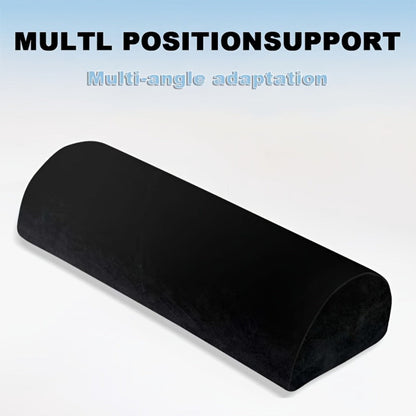 Memory Foam Lumbar Support Pillow Slow Rebound Half-Roll Multifunctional Leg Neck Back for Entryways, Bedrooms and Living Spaces