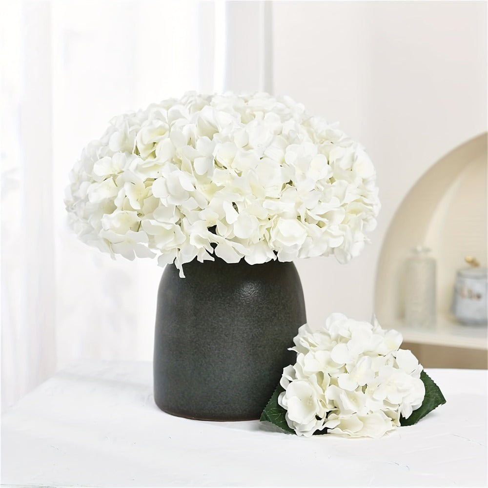 Artificial Hydrangea Flowers with Stems 60 Pack – Fake Hydrangea Flower Heads for Wedding Centerpieces, Bouquets, DIY Home Decor