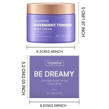 Night Cream for Women 5pcs 3.38oz - Sleep Shaping Body Lotion, & Anti-Sagging, All Skin Types, Dreamy Night Formula