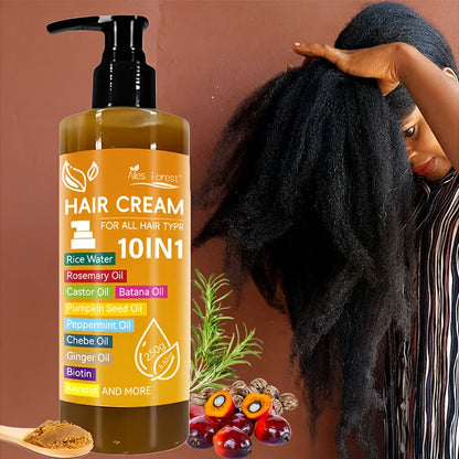 10-in-1 Hair Essence High Permeability Hair Care Film, Batana Rosemary Castor Oil Biotin & Keratin
