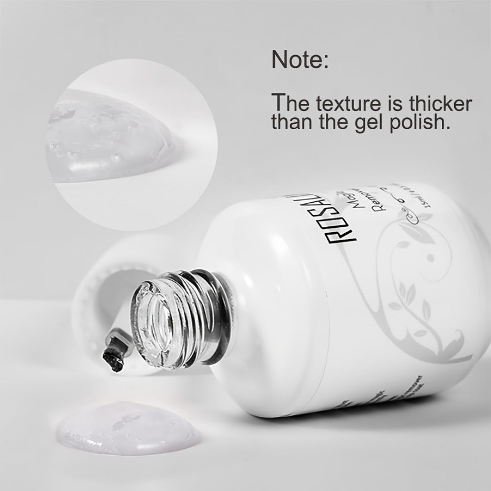 Gel Nail Polish Remover Kit, Formula Removes Gel in 2, 5 Minutes, No Foil or Soaking Needed, Professional