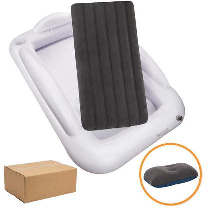 Kids Inflatable Travel Bed, Portable Children Air Mattress with Fast Inflation, Separate Mattress Design