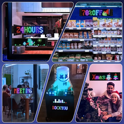Programmable RGB LED Pixel Display Panel App Controlled for an Everyday Personal Care Routine