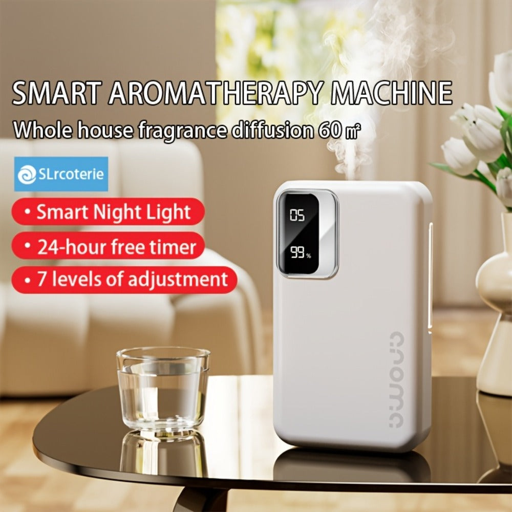 Aromatherapy Diffuser Smart Digital, 1800mAh 7-Speed Sonic Essential Oil Diffuser Humidifier with USB Charging