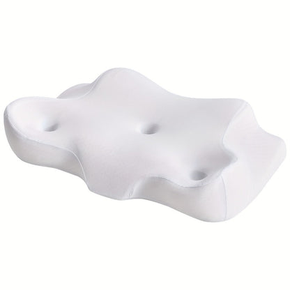 Memory Foam Cervical Pillow Contour Neck Support Orthopedic Bed Pillow for Side Back Stomach Sleepers with Cooling Pillowcase Queen King