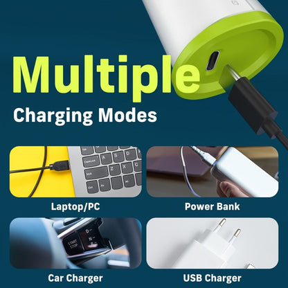 Cordless Hot Glue Gun Fast Heating USB Rechargeable 2000mAh, 12-Second Heat-Up, Anti-Drip Nozzle