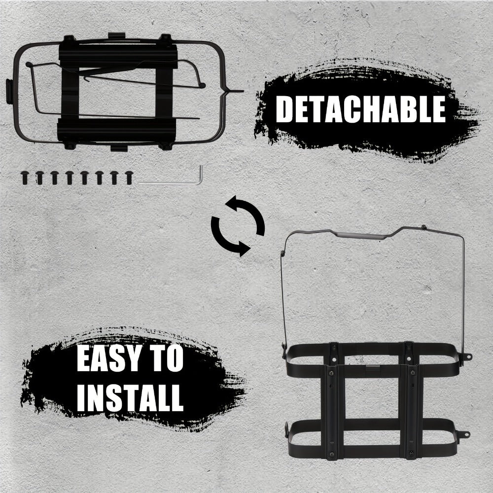 Jerry Can Holder Mount 5 Gallon 20L NATO Style Steel Gas Can Lockable Mounting Bracket for Jeep Truck RV Motorcycle Overlanding Camping
