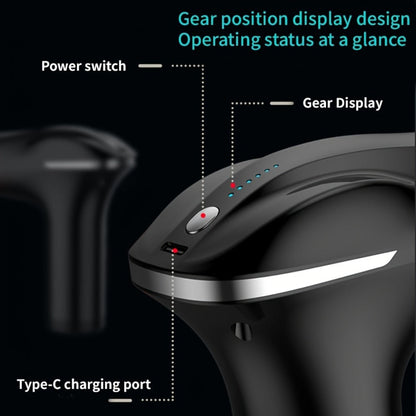 Handheld Massage Gun with Dual Heads, 3 Interchangeable Attachments for Full Body, Powerful Rechargeable Fascia Gun for Back