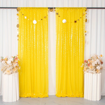 Sequin Backdrop Curtain for Party Wedding – 4x8ft Shimmering Glitter Curtain for Birthday Photo Booth Stage Decoration, Easy Hang