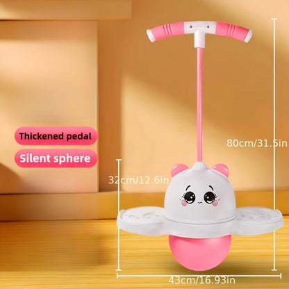 LED Light Up Bouncing Ball for Kids, Colorful Illuminated Balance Toy for Indoor & Outdoor Play, Fun Pink & Interesting Black