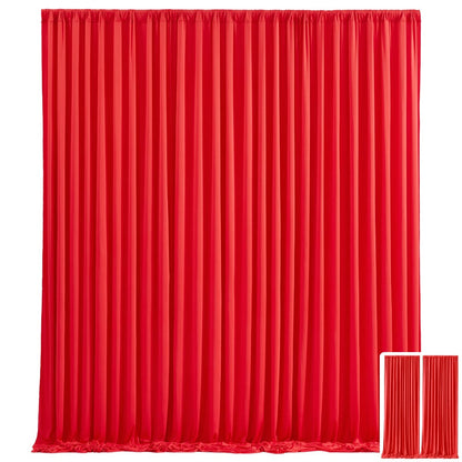 Two-Panel Photography Backdrop Curtain Set in 16 Colors with 59 x 85-Inch Panels and Pole Pockets