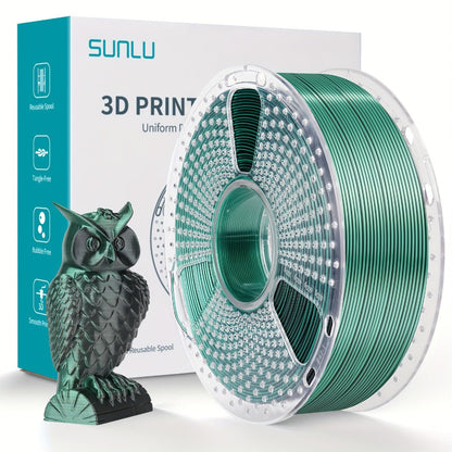3D Printer Filament SUNLU Dual-Color Silk PLA+ 1.75mm 1kg Spool with Ten Glossy Two-Tone Options