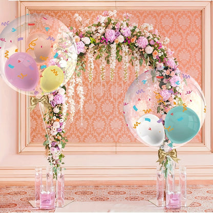 Clear Helium Balloons 10-Pack for Entryways, Bedrooms and Living Spaces, with the Listed Configuration