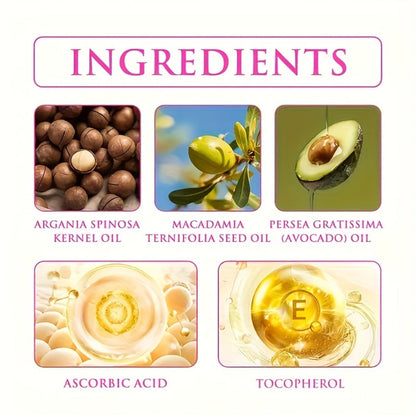 Argan Oil Hair Growth Vitamin Capsules with Keratin & Vitamins A C E B, Anti-Frizz Nourishing Hair Essence for Dry