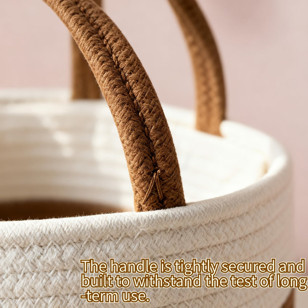 Cute Animal Woven Storage Basket, Decorative Desktop Organizer for Remote Controls, Toys, Stationery & Small Items
