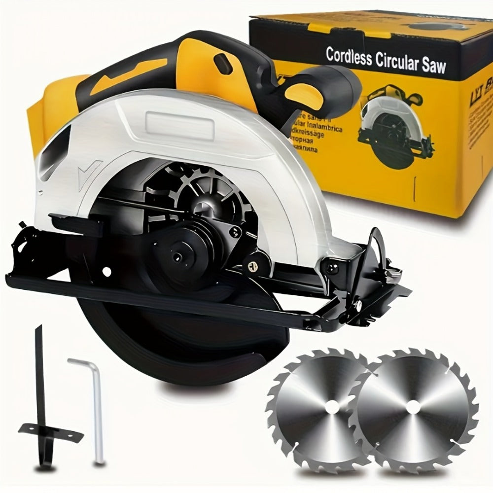 Cordless Circular Saw Compatible with DeWalt 20V MAX Battery, 7-Inch Brushless Electric Saw, 0-50° Bevel