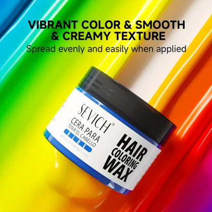 Instant Color Hair Wax 10 Shades – Temporary Hair Dye Wax Strong Hold Styling for Parties, Cosplay, Festivals & Halloween, Easy Wash Out