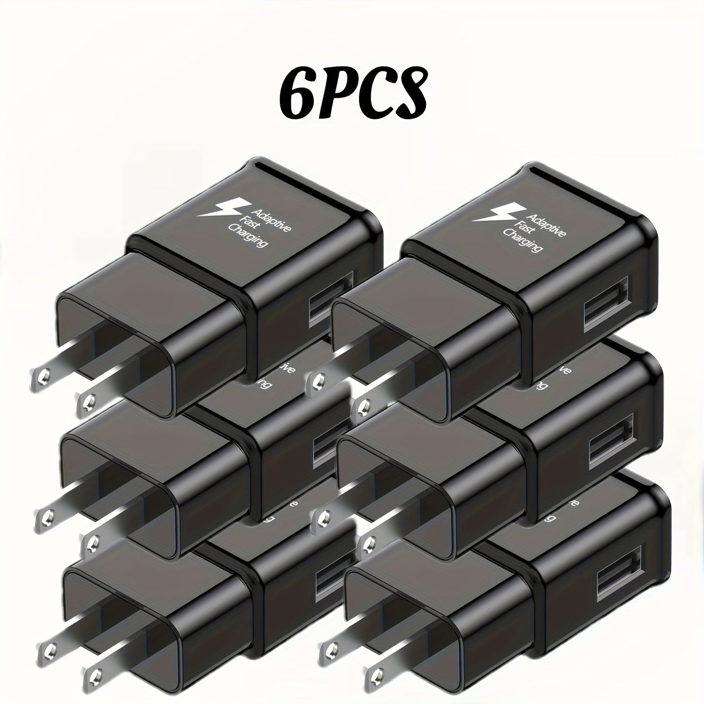 USB Wall Charger Compatible with Samsung Galaxy S25 S24 S23 S22 S21 S20 S10 S9 S8 S7 Note 10 - Adaptive 5V 2A Fast Charging