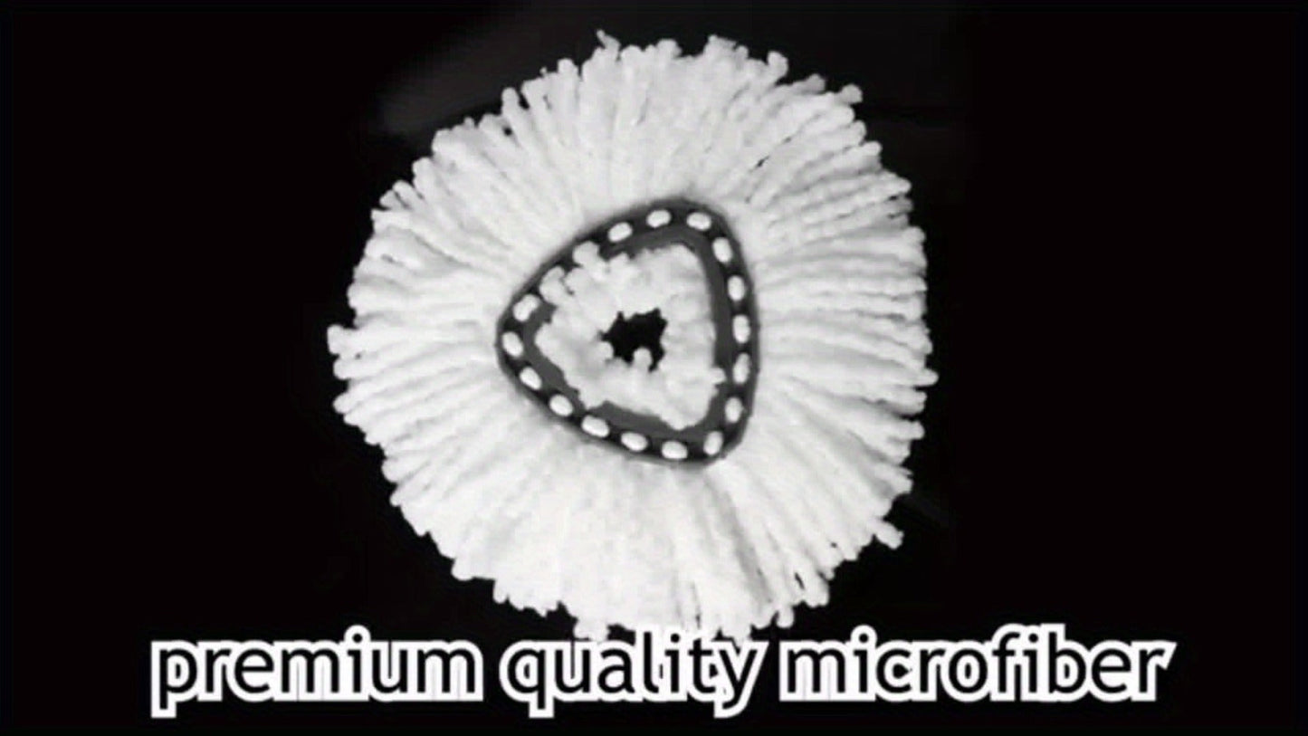 Microfiber Rotary Mop Replacement Heads 360 Degree Triangular Spin Mop Pads Refill Compatible with Rotary Mop Systems Deep Floor Cleaning 2