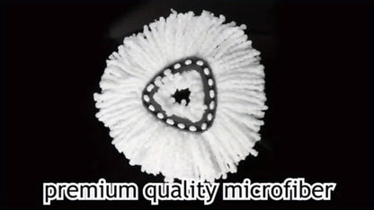 Microfiber Rotary Mop Replacement Heads 360 Degree Triangular Spin Mop Pads Refill Compatible with Rotary Mop Systems Deep Floor Cleaning 2