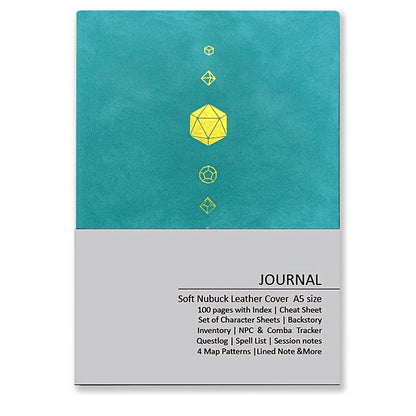 DnD Campaign Journal for D&D 5e & 5R Players, RPG Notebook with Character Sheets, Spell Tracker, Quest Log