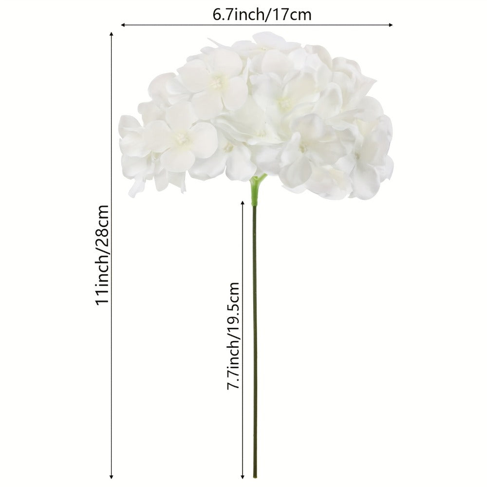 Artificial Hydrangea Flowers with Stems 60 Pack – Fake Hydrangea Flower Heads for Wedding Centerpieces, Bouquets, DIY Home Decor