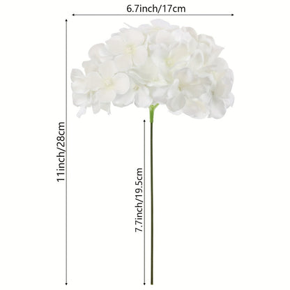 Artificial Hydrangea Flowers with Stems 60 Pack – Fake Hydrangea Flower Heads for Wedding Centerpieces, Bouquets, DIY Home Decor