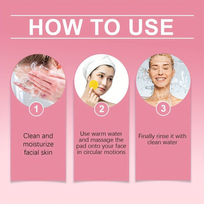 Cleansing Pads 180pcs - Turmeric Niacinamide Citric Acid Deep Cleansing Makeup Remover Gentle Face Pads