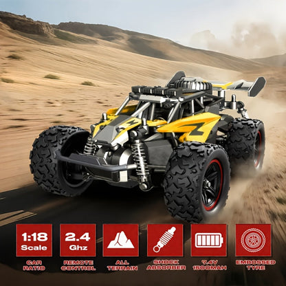 High-Speed RC Off-Road Car 40km/h 4WD Remote Control Climbing Truck with Battery, Outdoor Racing Vehicle for Boys Kids Teens Ages 8+
