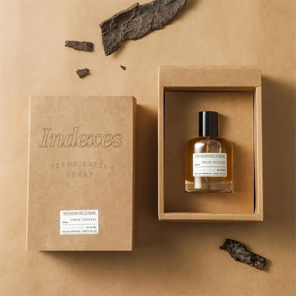 Perfume Unisex ASAD Eau de Parfum Spray in Amber Glass Bottle with Black Presentation Box in a Distinctive Bottle Presentation
