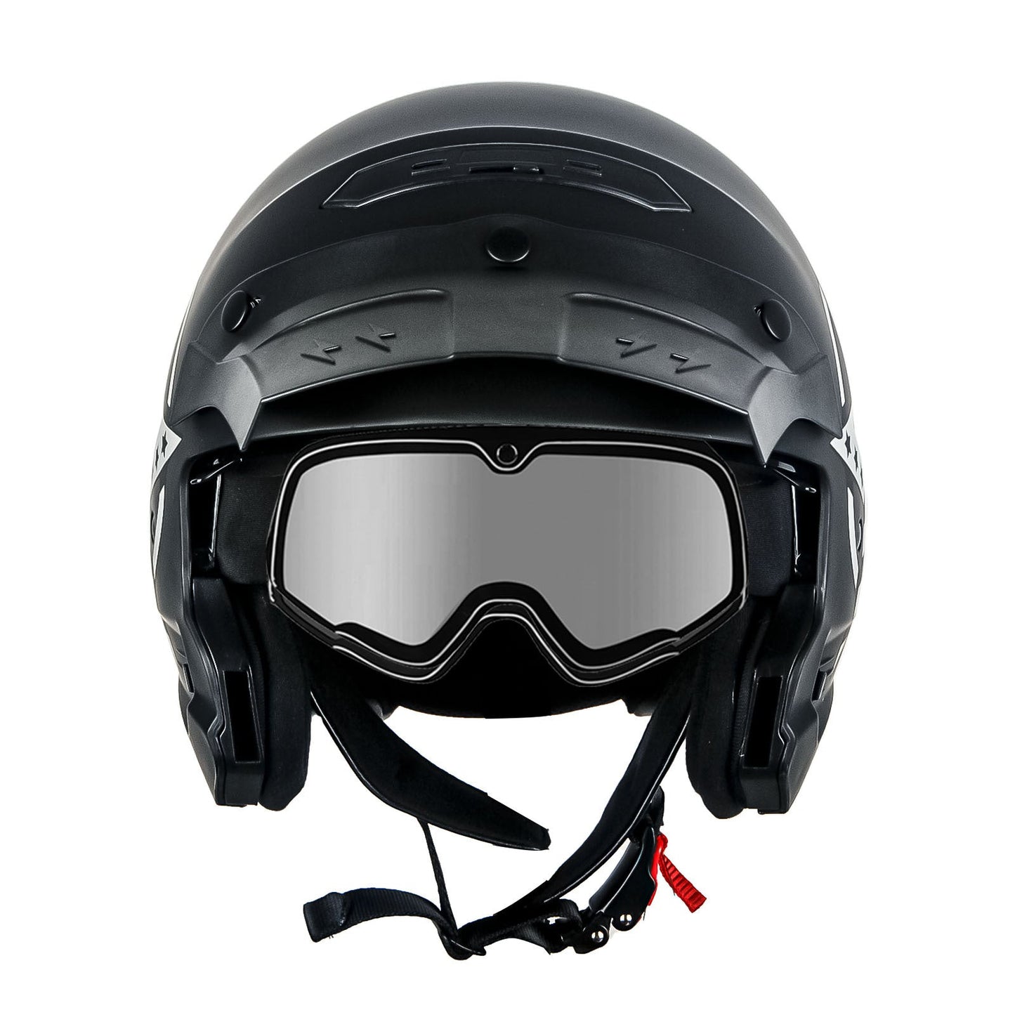 Motorcycle Helmet Convertible Full/Open-Face Shell with Detachable Mask, Smoked Shield, S-XL Sizes and Multiple Styles